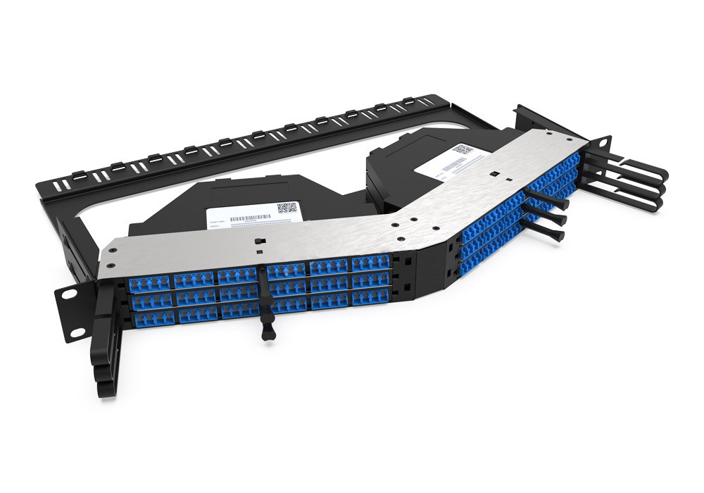 M Tp Module Frame Rongbang RBTX-PP02 1U High Density Angled Frame Modular Panel 6 MPO ...